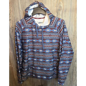 Ariat Tek Cold Series Conquest Aztec Pullover Hoodie Size 2XL Western Ranch Warm